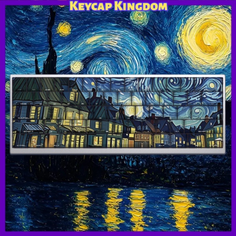 Gaming Accessories For Gaming Laptop - Van Gogh Starry Sky Theme Keycap