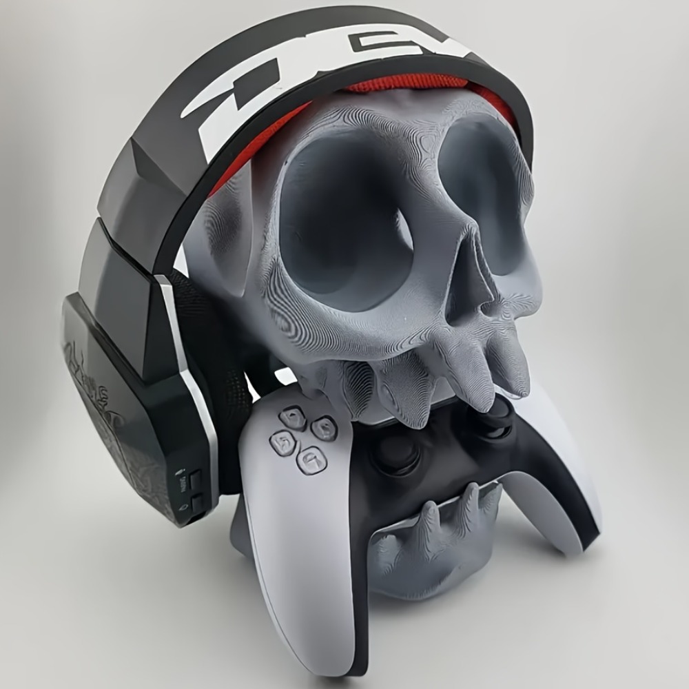 Gaming Accessories Controller - Skull Shaped Controller Stand Headphone Holder