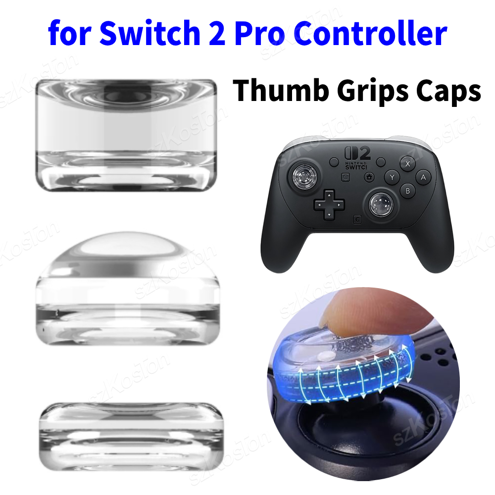 Gaming Accessories Controller - Clear Thumb Grips Caps for Switch