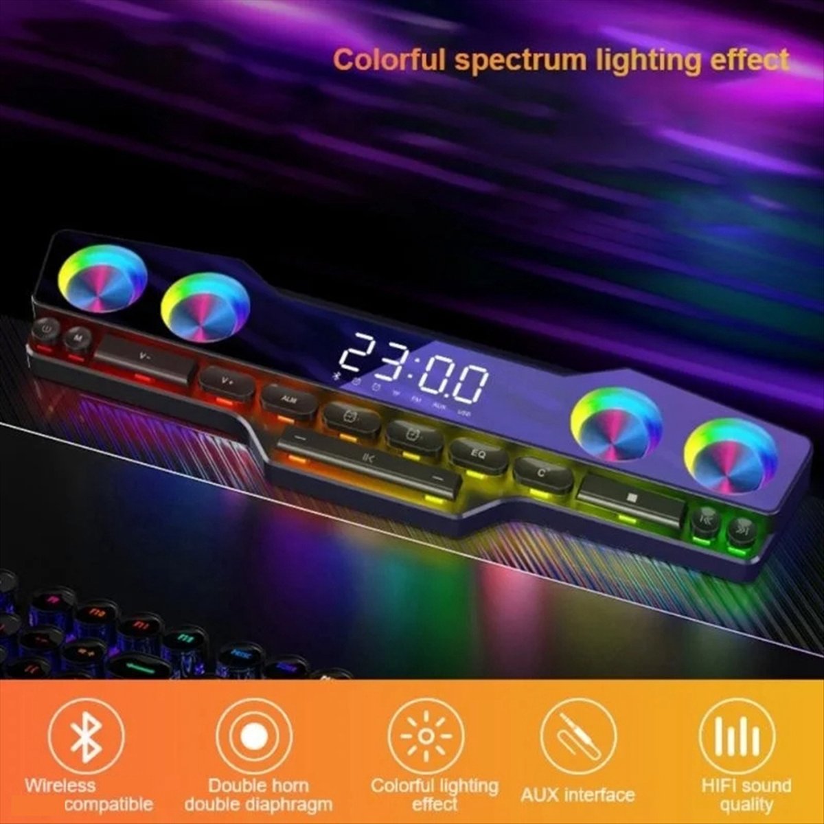 DTC5 V18 Dazzle Colour Speaker - Gaming Accessories Led recension och pris