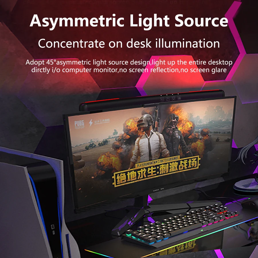 USB Stepless Dimming Screen Ha - Gaming Accessories Led recension och pris