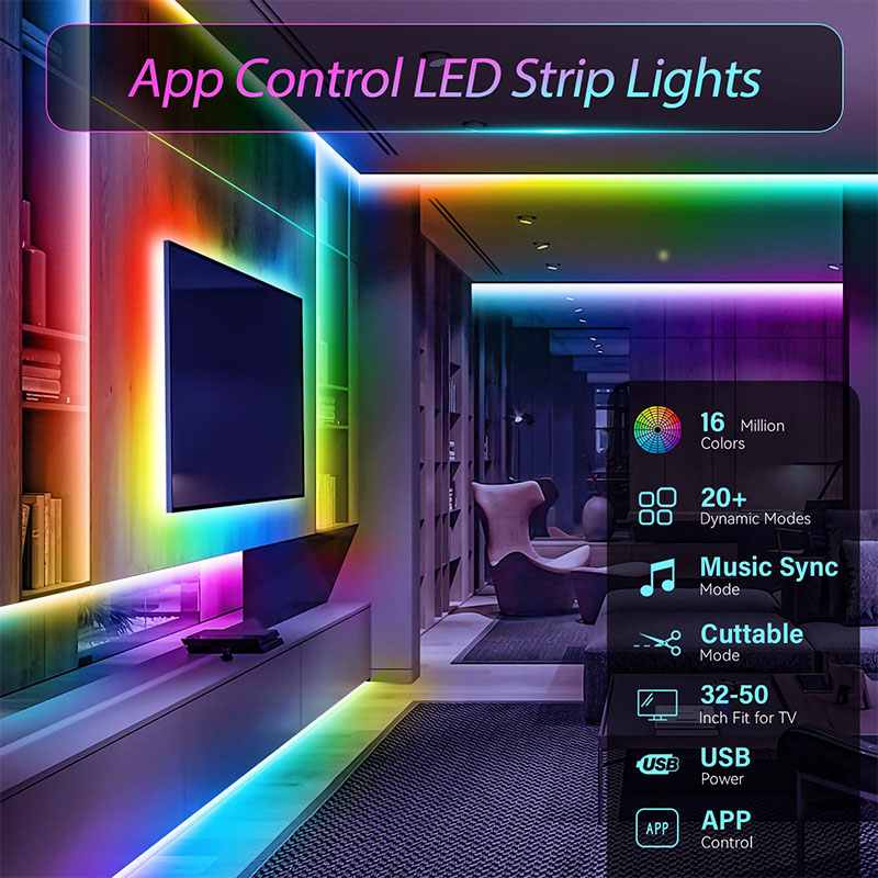 USB RGB LED Strip SMD3535 With - Gaming Accessories Led recension och pris