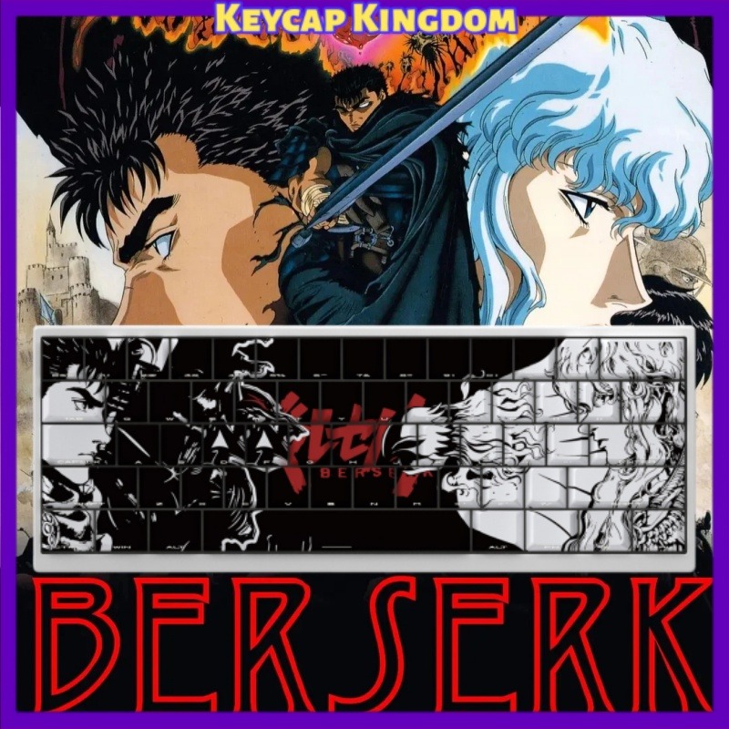 BERSERK Theme Anime Keycap 98  - Gaming Accessories For Gaming Laptop recension och pris