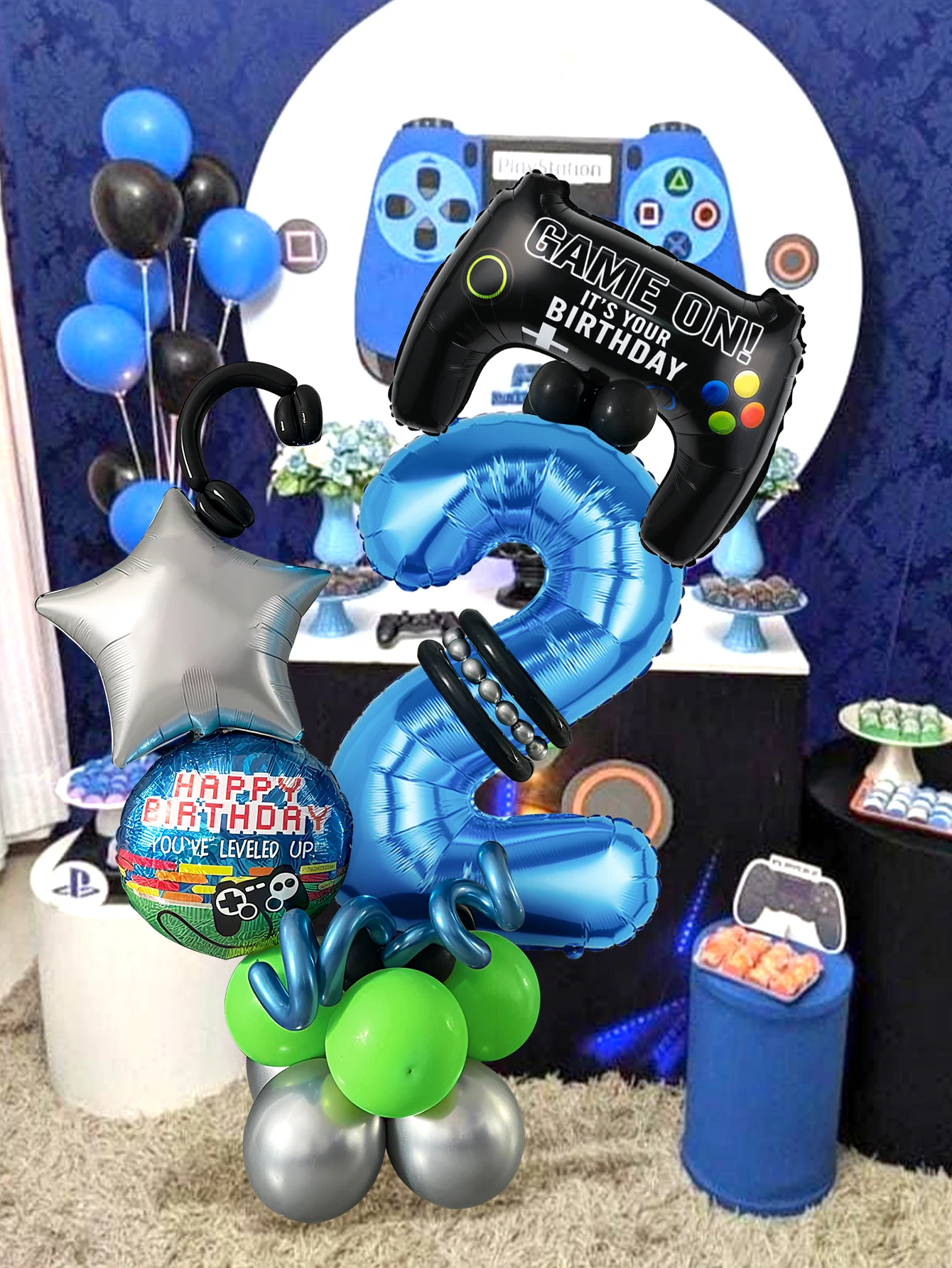 32PCS Game Theme Birthday Numb - Gaming Accessories Boys recension och pris