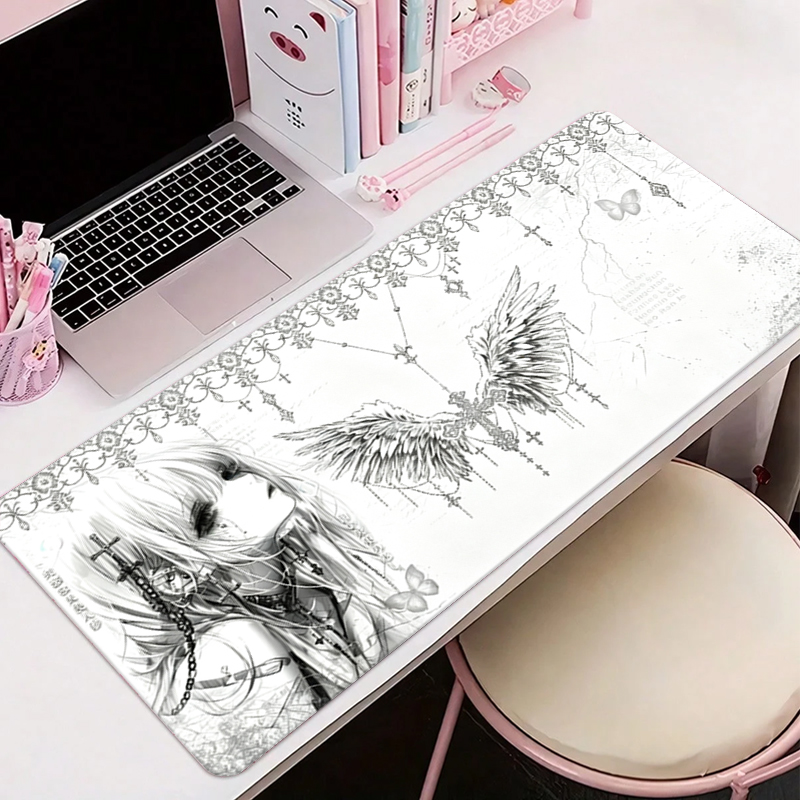 Leather Mousepad Black White A - Gaming Accessories Setup recension och pris