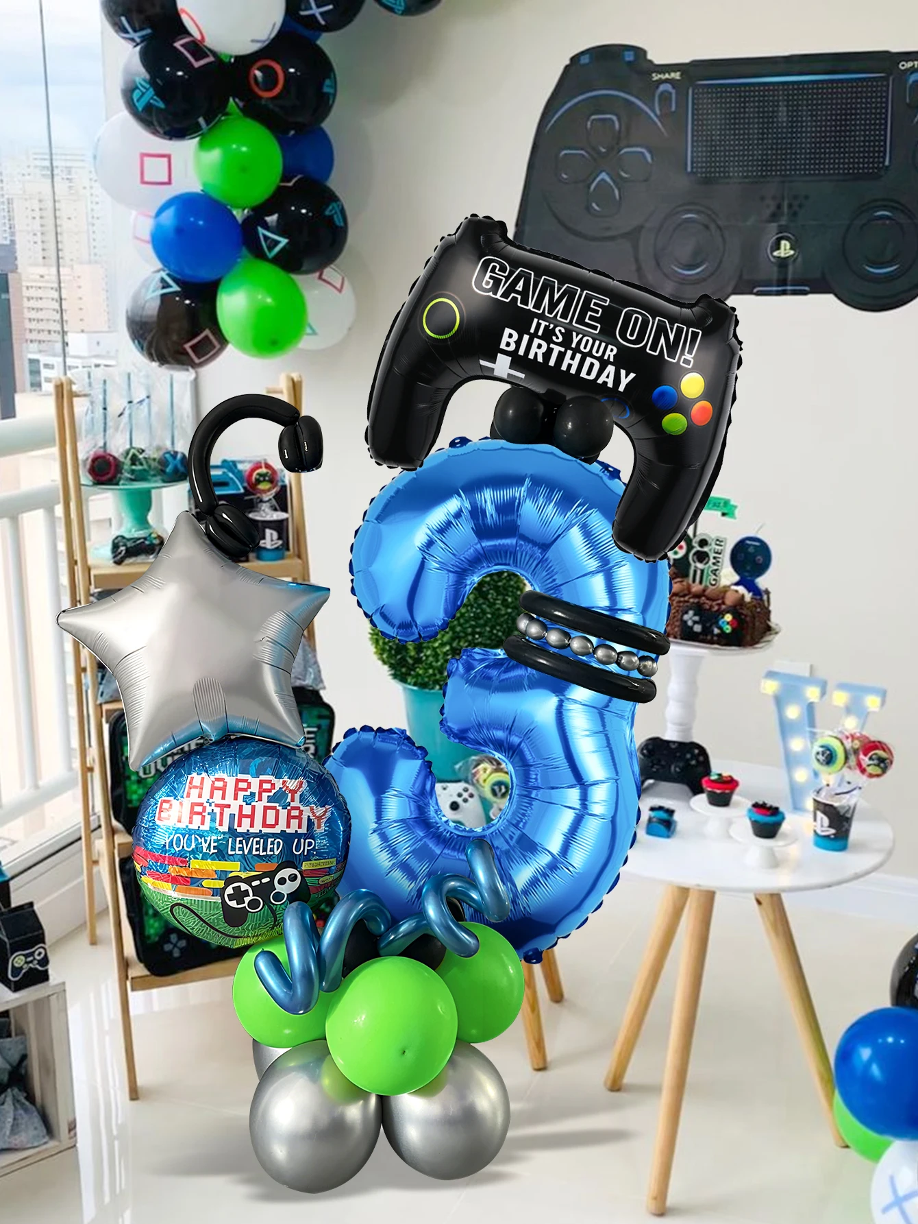 32PCS Game Theme Birthday Numb - Gaming Accessories Boys recension och pris